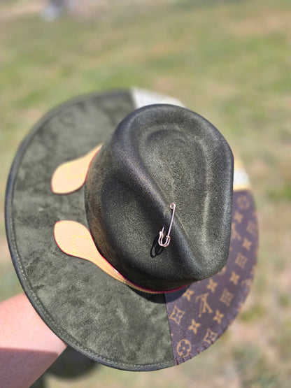 Dark Green Stiff Brim Louie Rancher