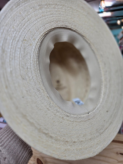 Pink & Green Cotton Straw