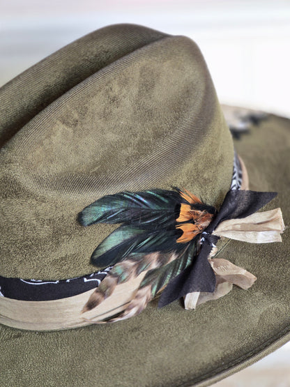 Olive Flat-Brim Cattleman
