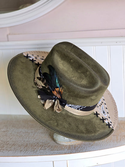 Olive Flat-Brim Cattleman
