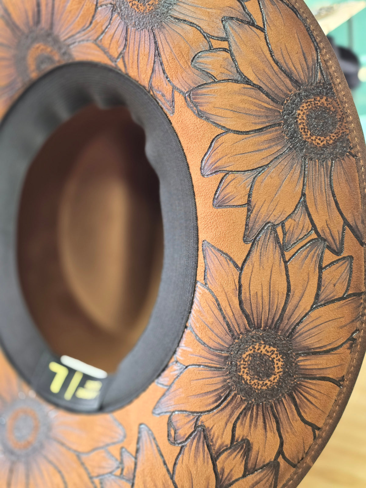 Brown Sunflowers Cowboy Hat