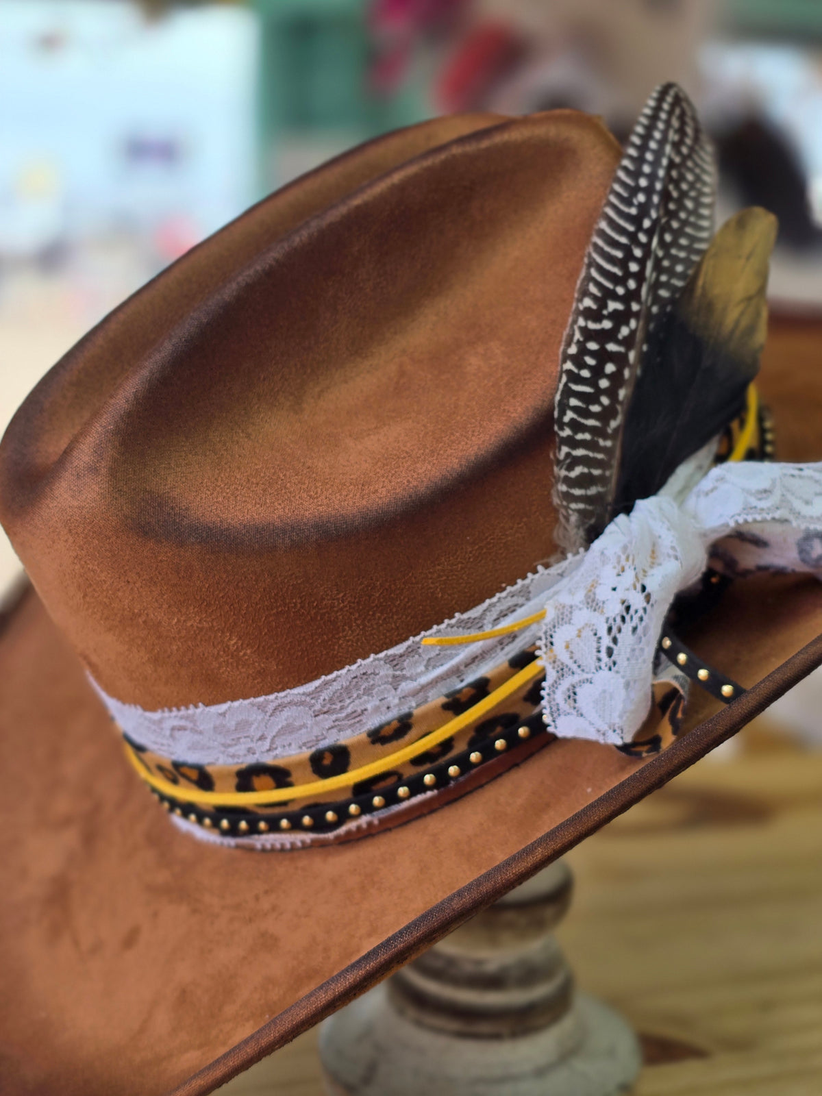 Brown Sunflowers Cowboy Hat